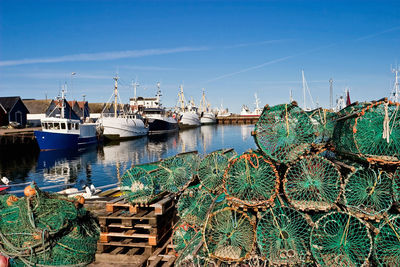 Lobster trap on the quay