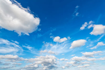 Low angle view of clouds in sky