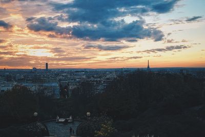 Cityscape at sunset