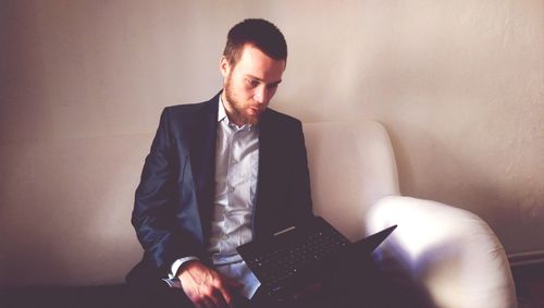 Portrait of young woman