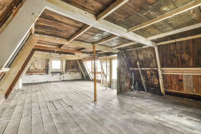 Interior of abandoned building