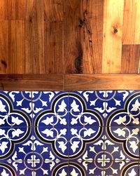 Close-up of blue door