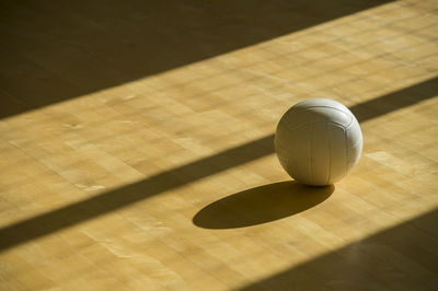 High angle view of ball on table