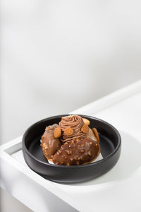 Close-up of food in bowl on table