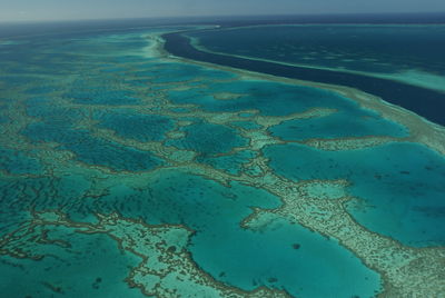 Aerial view of sea shore