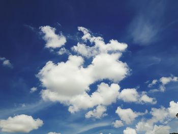 Low angle view of clouds in sky