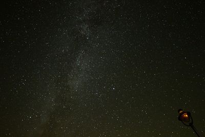 Star field against sky at night