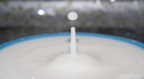 Close-up of drink in glass