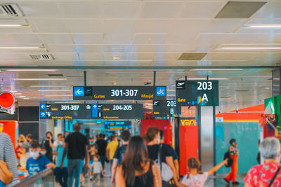 Group of people at airport