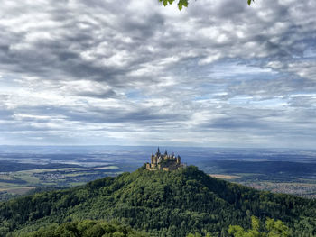 Hohenzollernburg hohenzollern castle scenic view of landscape against sky