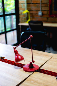 Close-up of objects on table