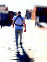 Full length of woman in water