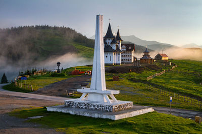 View of monument on mountain