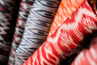 Full frame shot of multi colored fabric