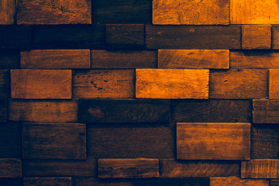 Full frame shot of wooden wall