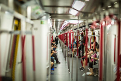 People in metro train