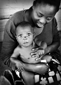 Portrait of cute baby girl