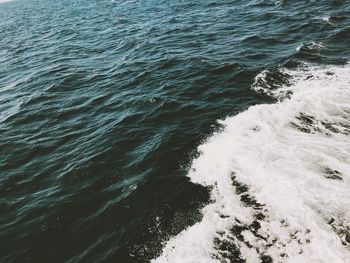 High angle view of sea