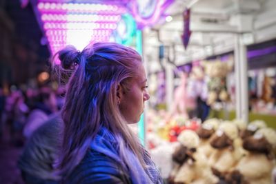 Young woman at carnival