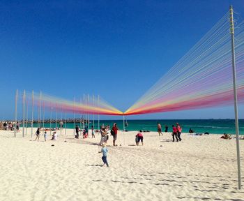 Group of people on beach