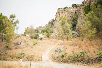 Old ruins against clear sky