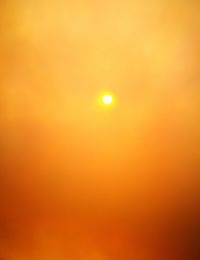 Low angle view of orange sky at sunset