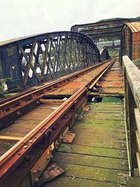 Railroad tracks against sky