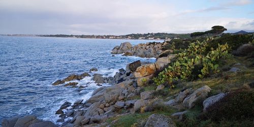 Scenic view of sea against sky