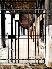 Interior of abandoned building