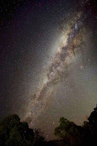 Star field against sky at night