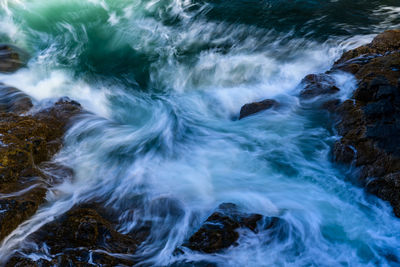 Scenic view of sea waves