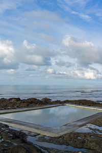 Scenic view of sea against sky