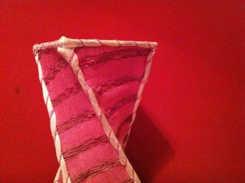 Close-up of red fabric