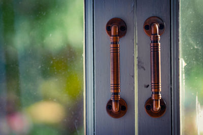 Close-up of wet window