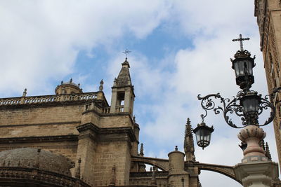 Low angle view of historical building against sky