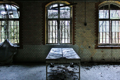 Interior of abandoned house