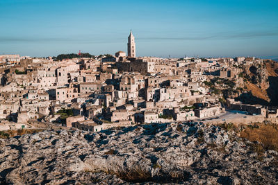 View of old buildings in city