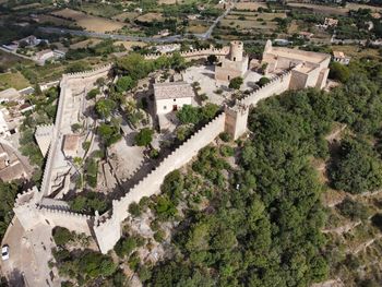 High angle view of townscape