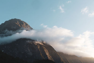 Scenic view of mountain against sky