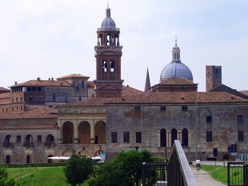 View of historic building against sky in city