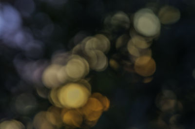 Full frame shot of defocused lights