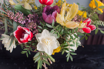 Close-up of rose bouquet