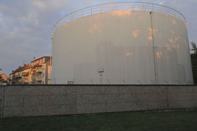 Low angle view of building against sky