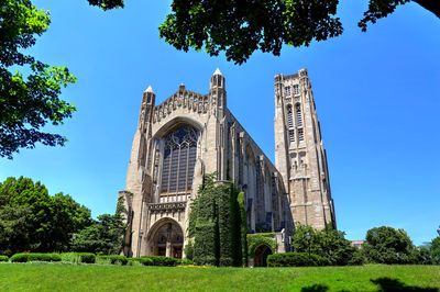 Low angle view of historical building against sky