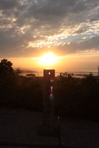 Scenic view of orange sky during sunset