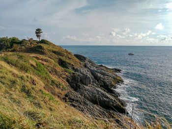 Scenic view of sea against sky