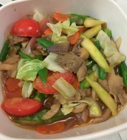 Close-up of salad in bowl