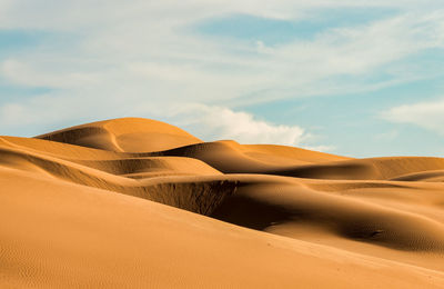 Algodones dunes in california near yuma desert
