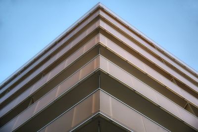 Low angle view of building against clear sky