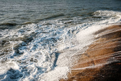 Scenic view of sea waves